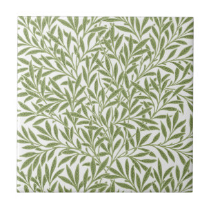 Azulejo De Cerâmica Folhas de Salgueiro Vitorianas Antigas por William