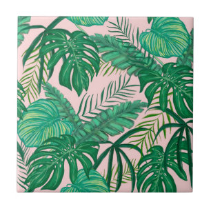 Azulejo De Cerâmica Folhas tropicais