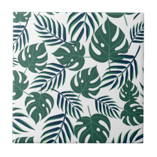 Azulejo De Cerâmica Folhas tropicais