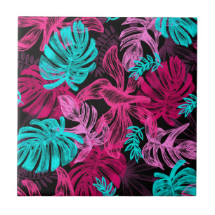 Azulejo De Cerâmica Folhas tropicais