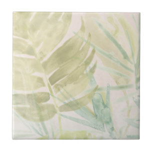Azulejo De Cerâmica Folhas tropicais sem som