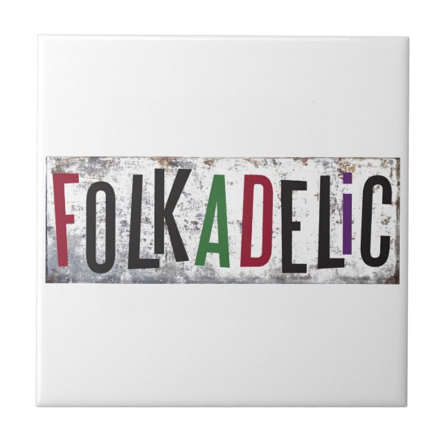 Azulejo De Cerâmica Folkadelic (Frente)