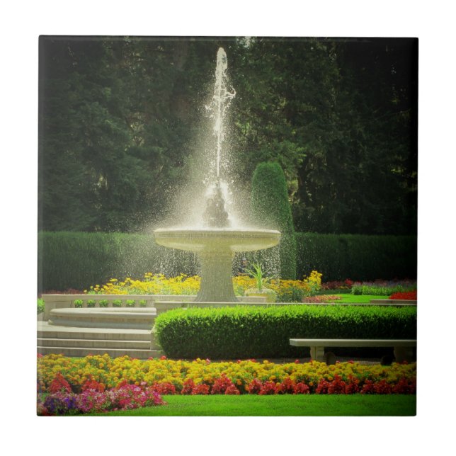 Azulejo De Cerâmica Fonte de água de Manito (Frente)