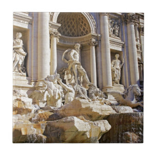 Azulejo De Cerâmica Fonte de Trevi Roma Fotografia