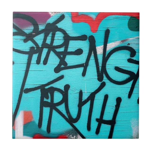 Azulejo De Cerâmica força na verdade (Frente)