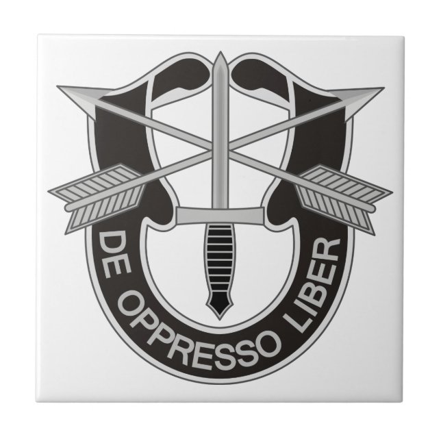 Azulejo De Cerâmica Forças Especiais SF De Oppresso Liber (Frente)