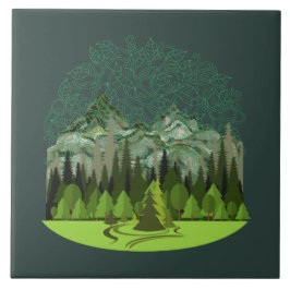Azulejo De Cerâmica Forest, Wood, Nature