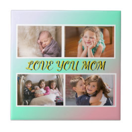 Azulejo De Cerâmica Forever in Our Heart 4-Photo Tribute