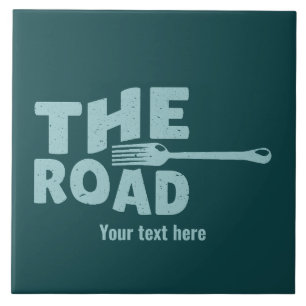Azulejo De Cerâmica Fork na tipografia rodoviária