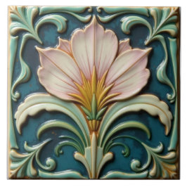 Azulejo De Cerâmica Forma Floral Rosa Suave