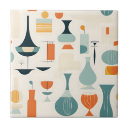 Azulejo De Cerâmica Forma Vase Moderna do meio século