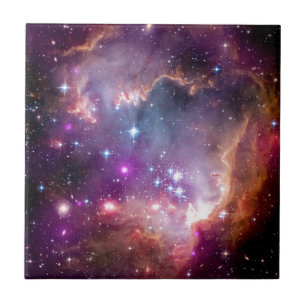Azulejo De Cerâmica Formação de Estrelas NGC 602 - Foto do Telescópio 