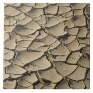 Azulejo De Cerâmica Formação de Lama Rachada no chão do Vale de