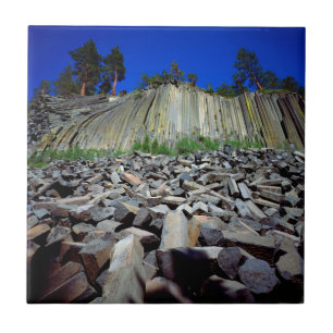 Azulejo De Cerâmica Formações de Basalto de Devils Postpile