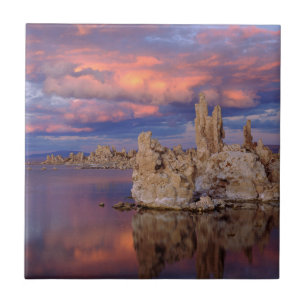 Azulejo De Cerâmica Formações de Tufa no Lago Mono