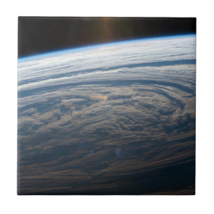 Azulejo De Cerâmica Formações Nuvens No Oceano Índico Sul.