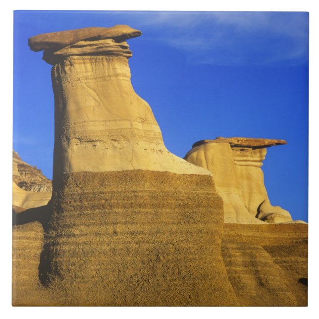 Azulejo De Cerâmica Formações rochosas em Drumheller Alberta, Canadá 2 (Frente)