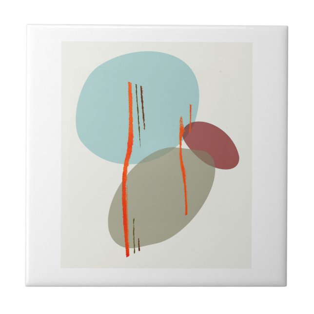 Azulejo De Cerâmica Formas de Boho (Frente)