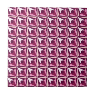 Azulejo De Cerâmica Formas Magenta