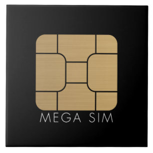 Azulejo De Cerâmica Formato mega do cartão esperto de SIM