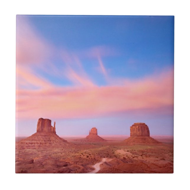 Azulejo De Cerâmica Fortes ventos sobre o vale do deserto (Frente)