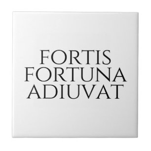 Azulejo De Cerâmica Fortis Fortuna Adiuvat