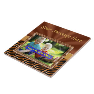 Azulejo De Cerâmica Foto cerâmica personalizada Trivet com SUA FOTO