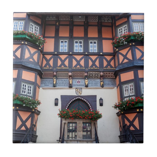 Azulejo De Cerâmica Foto de Wernigerode (Frente)