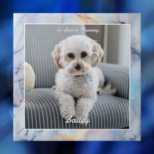 Azulejo De Cerâmica Foto do Cachorro, Nome do Script, Em Memória Queri