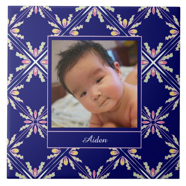 Azulejo De Cerâmica Foto feita sob encomenda mediterrânea espanhola do (Frente)