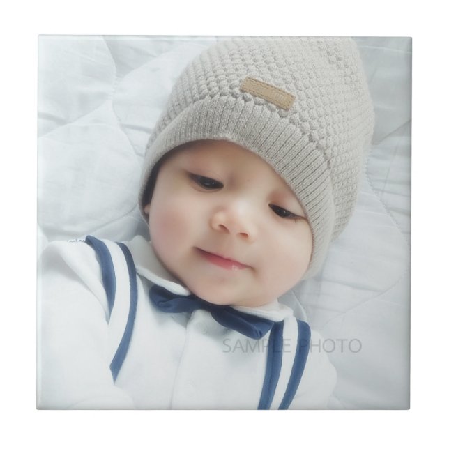 Azulejo De Cerâmica Foto personalizada (Frente)