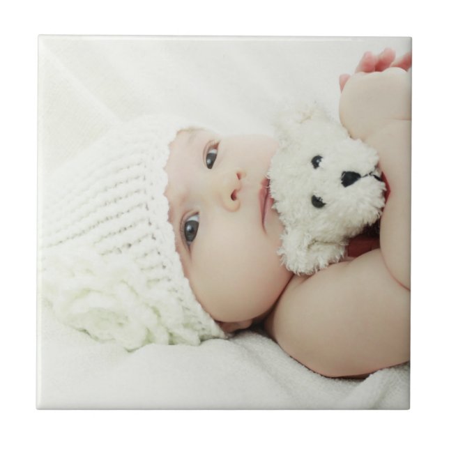 Azulejo De Cerâmica Foto personalizada (Frente)