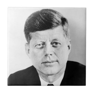 Azulejo De Cerâmica Foto Presidencial do Presidente Americano John Ken