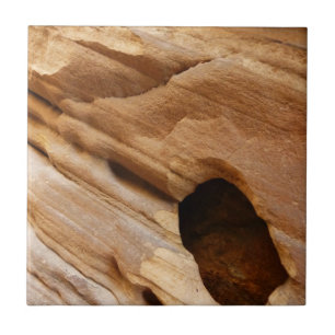 Azulejo De Cerâmica Fotografia Abstrata da Parede do Zion Canyon I