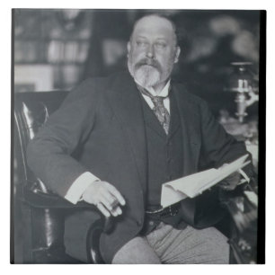 Azulejo De Cerâmica Fotografia do retrato de Edward VII (1841-1910)