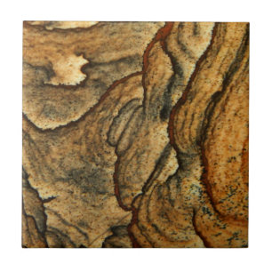 Azulejo De Cerâmica Fotografia rara do macro do jaspe da paisagem
