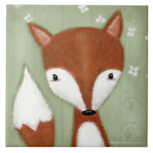 Azulejo De Cerâmica Fox Retrato