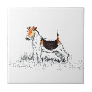 Azulejo De Cerâmica Fox Terrier