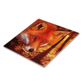 Azulejo De Cerâmica Fox vermelho