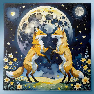 Azulejo De Cerâmica Foxtrot by Moonlight