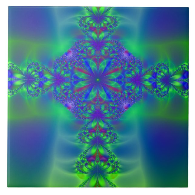 Azulejo De Cerâmica Fractal (Frente)