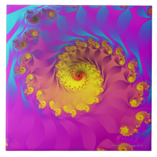 Azulejo De Cerâmica Fractal 2 de Julia