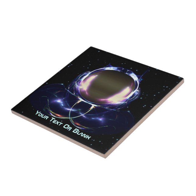 Azulejo De Cerâmica Fractal Astronaut (Lateral)