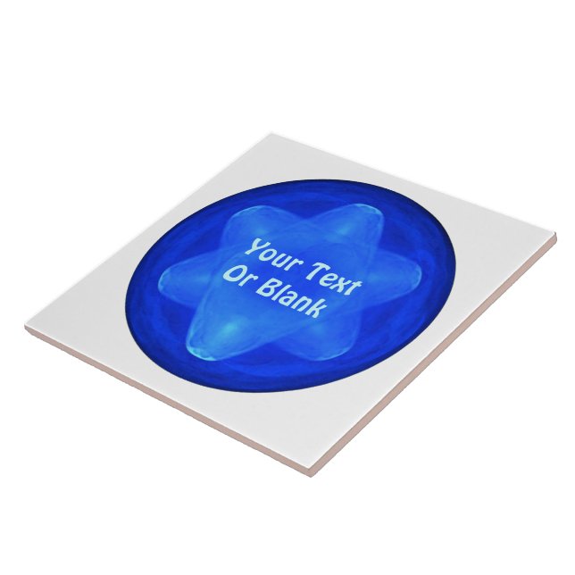 Azulejo De Cerâmica Fractal Bluestar (Lateral)