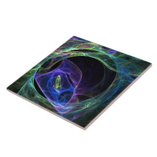 Azulejo De Cerâmica Fractal da energia