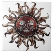 Fractal de bronze de Sun