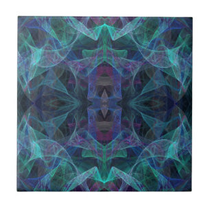 Azulejo de Cerâmica Fractal de Padrão de Combina