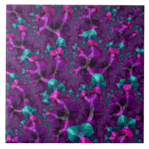 Azulejo De Cerâmica Fractal de Tom de Joia