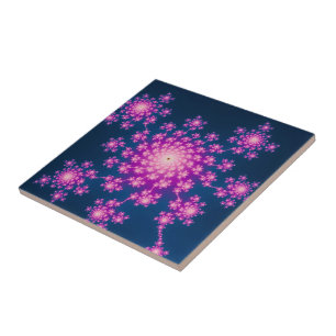 Azulejo De Cerâmica Fractal do feliz ano novo