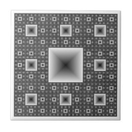 Azulejo De Cerâmica Fractal do tapete de Sierpiński